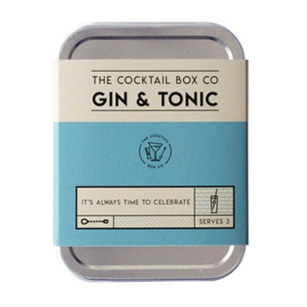 'The Cocktail Box Co’ Gin and Tonic Cocktail Kit
This beautifully designed, travel sized cocktail kit serves 3 hand-crafted, bar quality premium Gin &amp; Tonic cocktails. Premium tonic syrup to make top quality GLittle Global