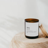'The Commonfolk Collective' Love Dictionary Meaning Candle