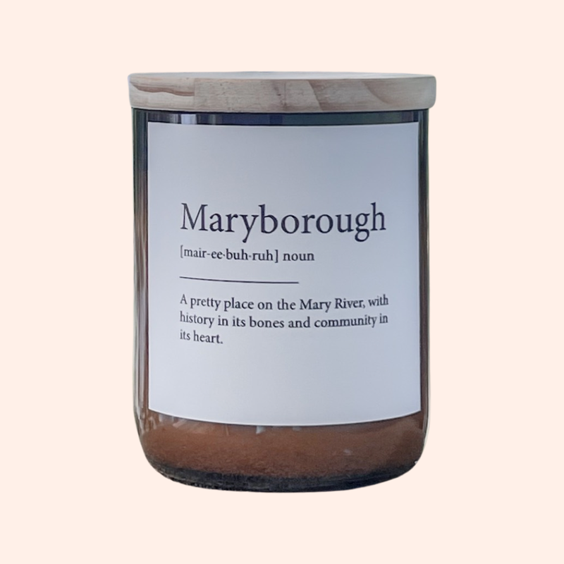 'The Commonfolk Collective' Maryborough Dictionary Meaning Candle
