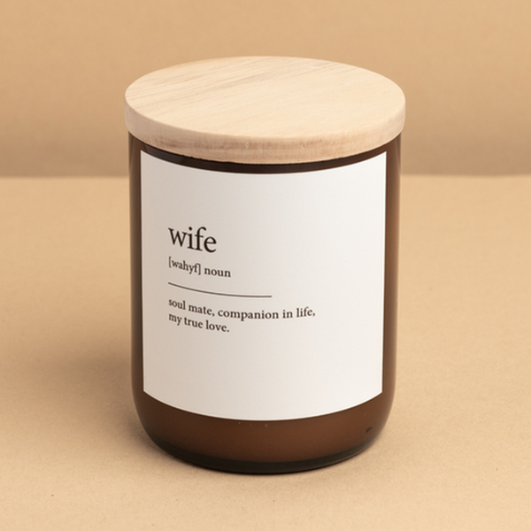 'The Commonfolk Collective' Wife Dictionary Meaning Candle