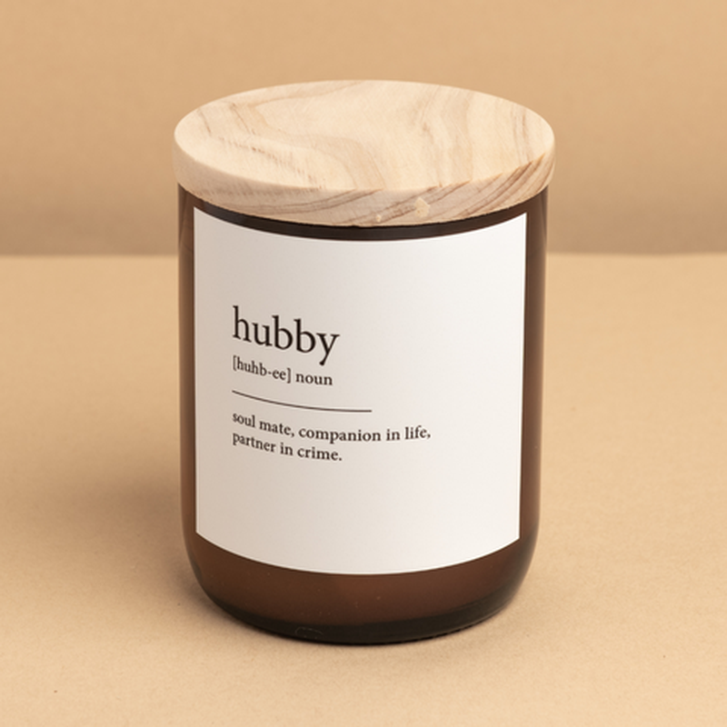 'The Commonfolk Collective' Hubby Dictionary Meaning Candle