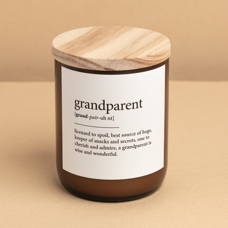 'The Commonfolk Collective' Grandparent Dictionary Meaning Candle