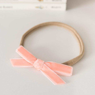 'Snuggle Hunny' Velvet Baby Headbands - Assorted Colours – Coral Velvet