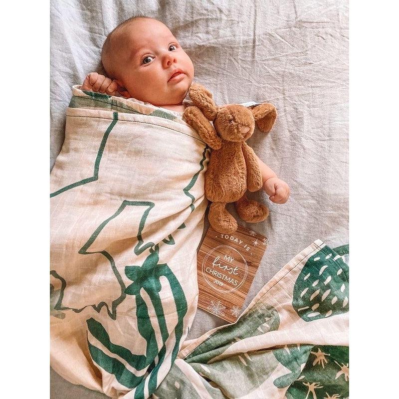'Savannah and Three' Muslin Baby Wrap