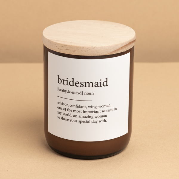 'The Commonfolk Collective' Bridesmaid Dictionary Meaning Candle