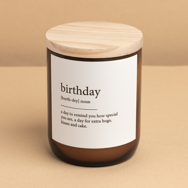 'The Commonfolk Collective' Birthday Dictionary Meaning Candle