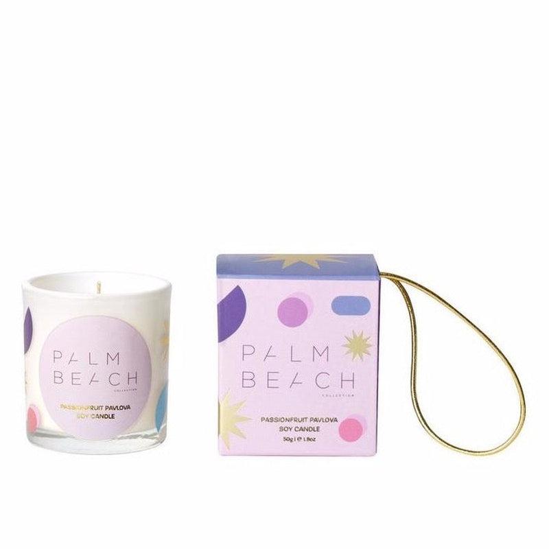 'Palm Beach Collection' Extra Mini Candle - Christmas Hanging BaubleFestive Hanging Bauble 50g Extra Mini Candle
50g CandleUp to 10 hours burn time 1 x 100% cotton wick to ensure a clean even burn
Passionfruit PavlovaTop: PassionfruiPalm Beach Collection