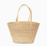 Amalfi Seagrass Tote woven market bag for picnics and groceries