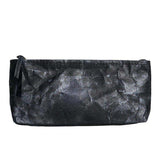 'Huxter' Paper Cosmetic Purse-Black-House of Holabox