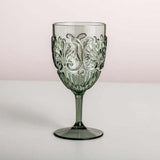 'Indigo Love Collectors' Flemington Acrylic Wine Glasses - Assorted Colours-Green-House of Holabox