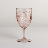 'Indigo Love Collectors' Flemington Acrylic Wine Glasses - Assorted Colours-Pale Pink-House of Holabox