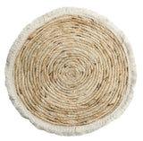 ‘Lavida’ Bleached Fringe Placemat-House of Holabox