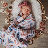'Snuggle Hunny’ Organic Muslin Wraps-Rainbow-House of Holabox