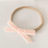 'Snuggle Hunny' Velvet Baby Headbands - Assorted Colours-House of Holabox