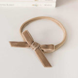 'Snuggle Hunny' Velvet Baby Headbands - Assorted Colours-Pebble Velvet-House of Holabox
