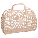 Sun Jellies original classic jelly bag large retro basket with ergonomic handles and lattice design